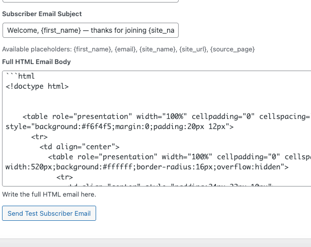 WordPress Email Popup Plugin
